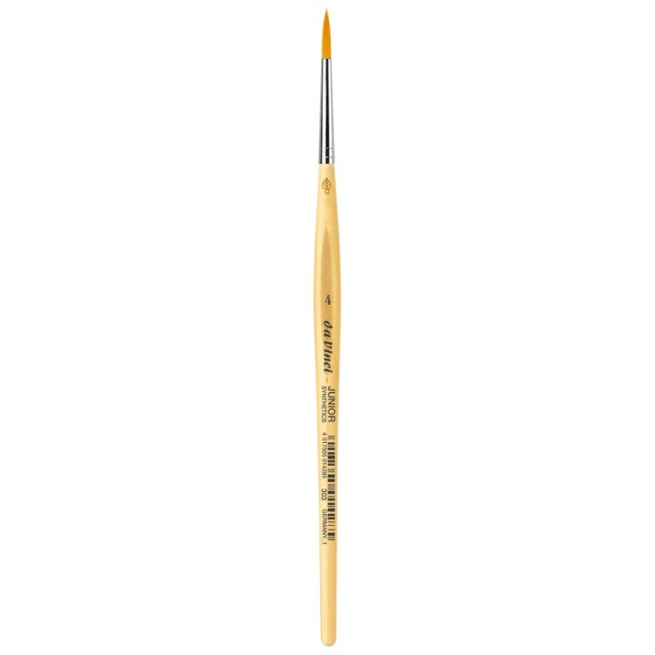 da Vinci JUNIOR Synthetics Student Brush, Synthetic, Tempera, Round, Series 303, Size 4