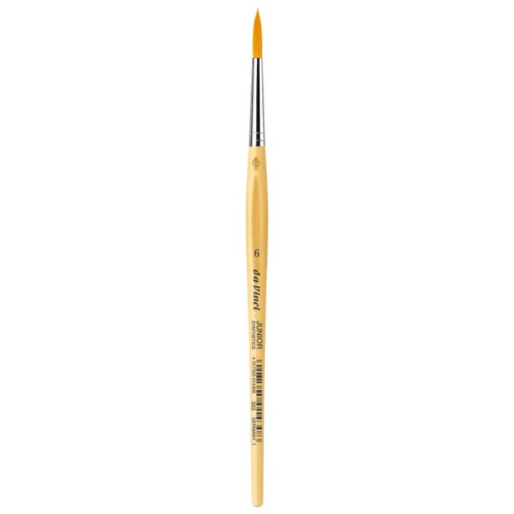 da Vinci JUNIOR Synthetics Student Brush, Synthetic, Tempera, Round, Series 303, Size 6