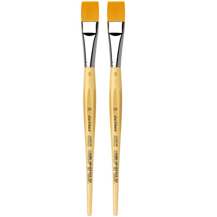 da Vinci JUNIOR Synthetics Student Brush, Synthetic, Tempera, Round, Series 304, Size 20, Pack of 2