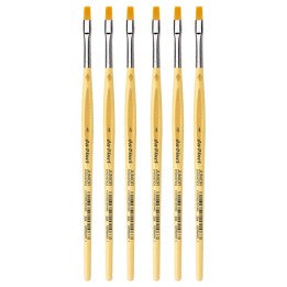 da Vinci JUNIOR Synthetics Student Brush, Synthetic, Tempera, Round, Series 304, Size 4, Pack of 6