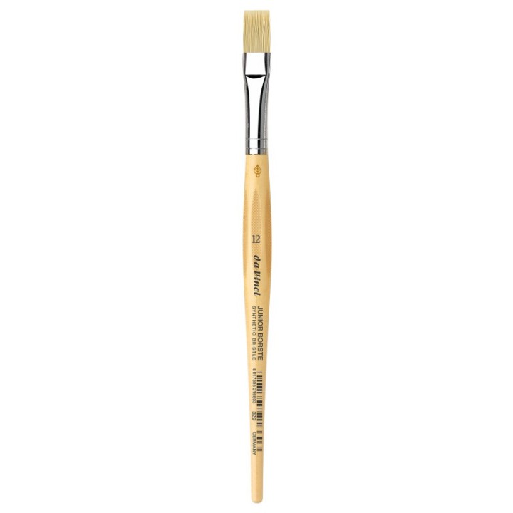 da Vinci JUNIOR BORSTE Synthetic Student Brush, Synthetic, Tempera, Flat, Series 329, Size 12
