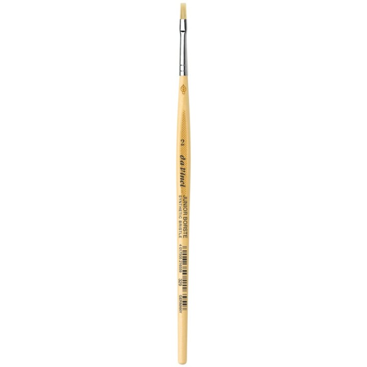 da Vinci JUNIOR BORSTE Synthetic Student Brush, Synthetic, Tempera, Flat, Series 329, Size 2