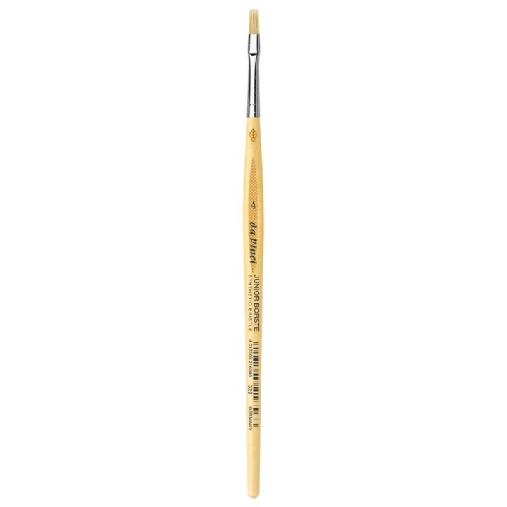 da Vinci JUNIOR BORSTE Synthetic Student Brush, Synthetic, Tempera, Flat, Series 329, Size 4