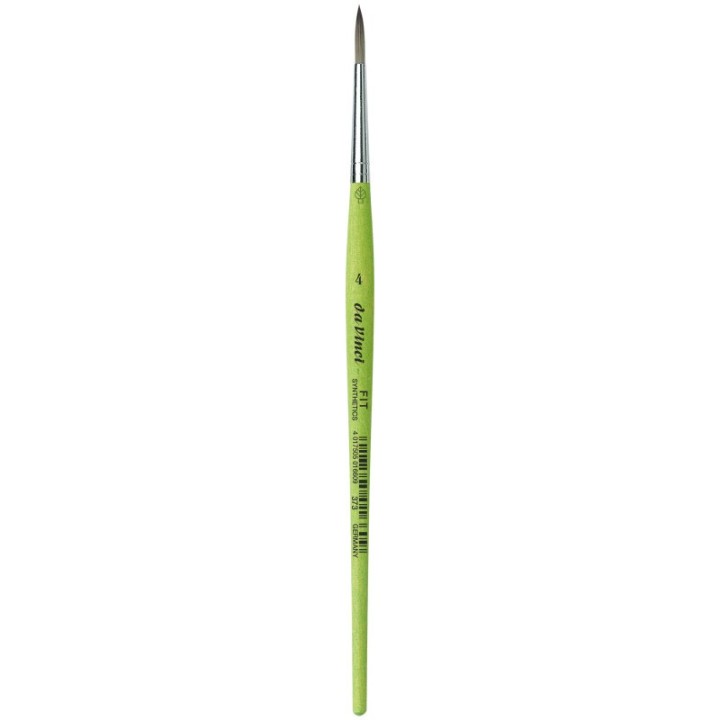 da Vinci FIT Synthetics Student Brush, Synthetic, Acrylic & Tempera, Round, Series 373, Size 4