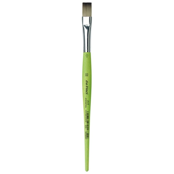 da Vinci FIT Synthetics Student Brush, Synthetic, Acrylic & Tempera, Flat, Series 374, Size 12