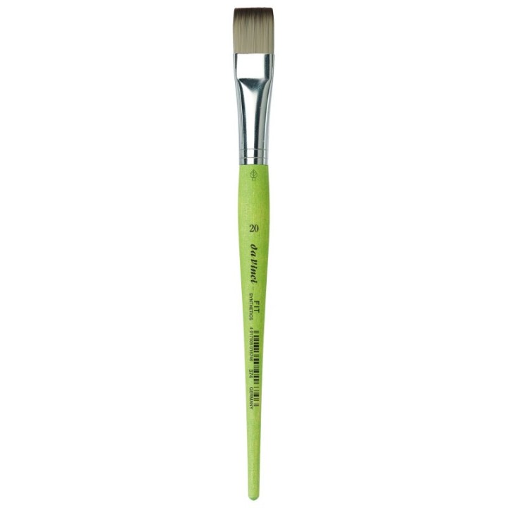 da Vinci FIT Synthetics Student Brush, Synthetic, Acrylic & Tempera, Flat, Series 374, Size 20
