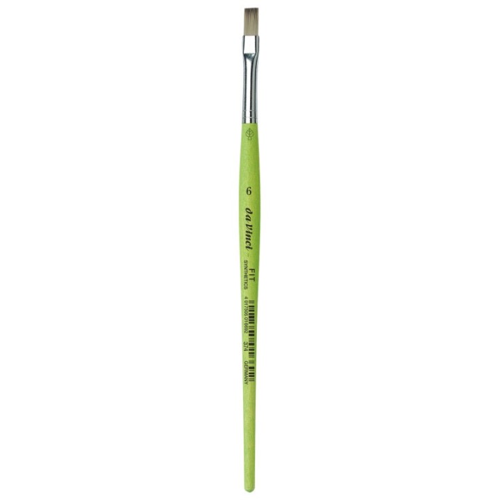 da Vinci FIT Synthetics Student Brush, Synthetic, Acrylic & Tempera, Flat, Series 374, Size 6