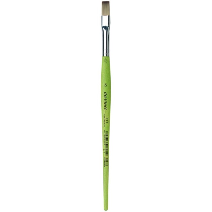 da Vinci FIT Synthetics Student Brush, Synthetic, Acrylic & Tempera, Flat, Series 374, Size 8