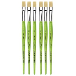 da Vinci FIT Synthetics Student Brush, Synthetic, Acrylic & Oil, Flat, Series 379, Size 10, Pack of 6