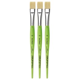 da Vinci FIT Synthetics Student Brush, Synthetic, Acrylic & Oil, Flat, Series 379, Size 16, Pack of 3