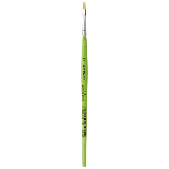 da Vinci FIT Synthetics Student Brush, Synthetic, Acrylic & Oil, Flat, Series 379, Size 2