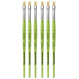 da Vinci FIT Synthetics Student Brush, Synthetic, Acrylic & Oil, Flat, Series 379, Size 6, Pack of 6