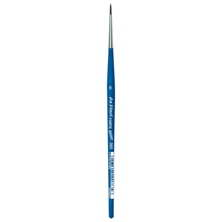 da Vinci FORTE BASIC Student Brush, Synthetic, Acrylic, Round, Series 393, Size 0