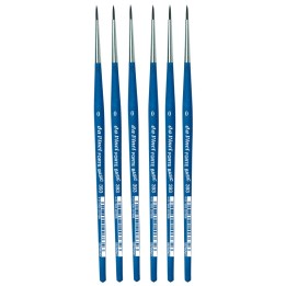 da Vinci FORTE BASIC Student Brush, Synthetic, Acrylic, Round, Series 393, Size 0, Pack of 6