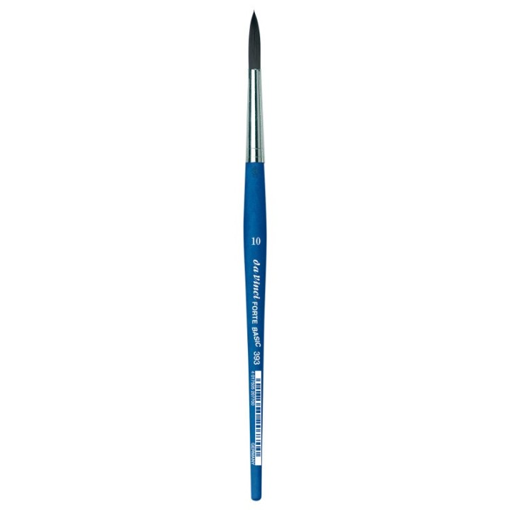 da Vinci FORTE BASIC Student Brush, Synthetic, Acrylic, Round, Series 393, Size 10