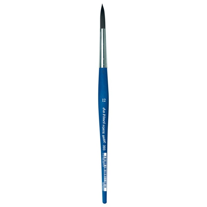 da Vinci FORTE BASIC Student Brush, Synthetic, Acrylic, Round, Series 393, Size 12