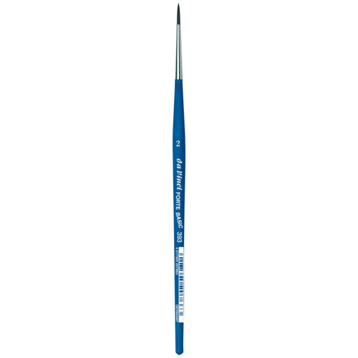 da Vinci FORTE BASIC Student Brush, Synthetic, Acrylic, Round, Series 393, Size 2