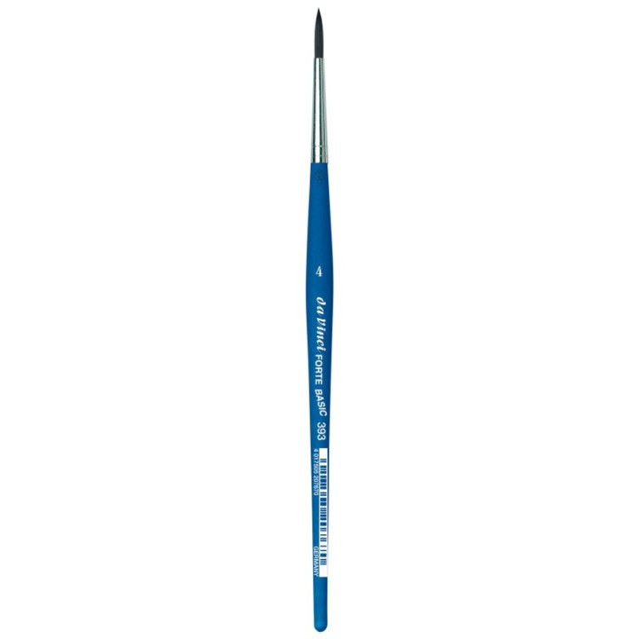 da Vinci FORTE BASIC Student Brush, Synthetic, Acrylic, Round, Series 393, Size 4