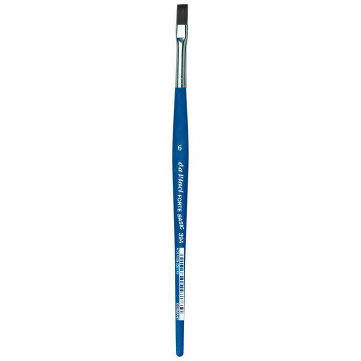 da Vinci FORTE BASIC Student Brush, Synthetic, Acrylic, Flat, Series 394, Size 6