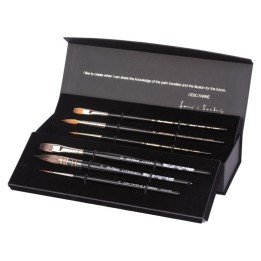 da Vinci Artist Signature Collection by Cesc Farré, Watercolor Brushes, Assorted, 6 Brush Set in Gift Box