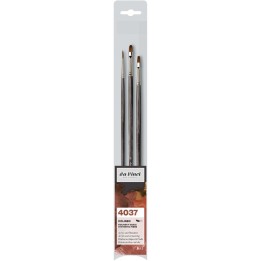 da Vinci COLINEO Synthetic Red Sable, Oil & Acrylic, 3 Brush Set