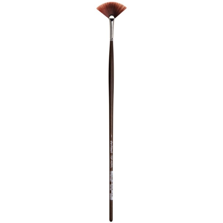 da Vinci TOP-ACRYL Red-Brown Brush, Synthetic, Acrylic & Oil, Fan, Series 485, Size 1