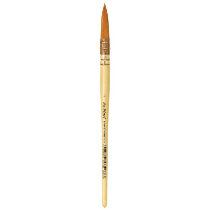 da Vinci COSMOTOP-SPIN Quill Brush, Synthetic, Watercolor & Indian Ink, Round, Series 488, Size 3
