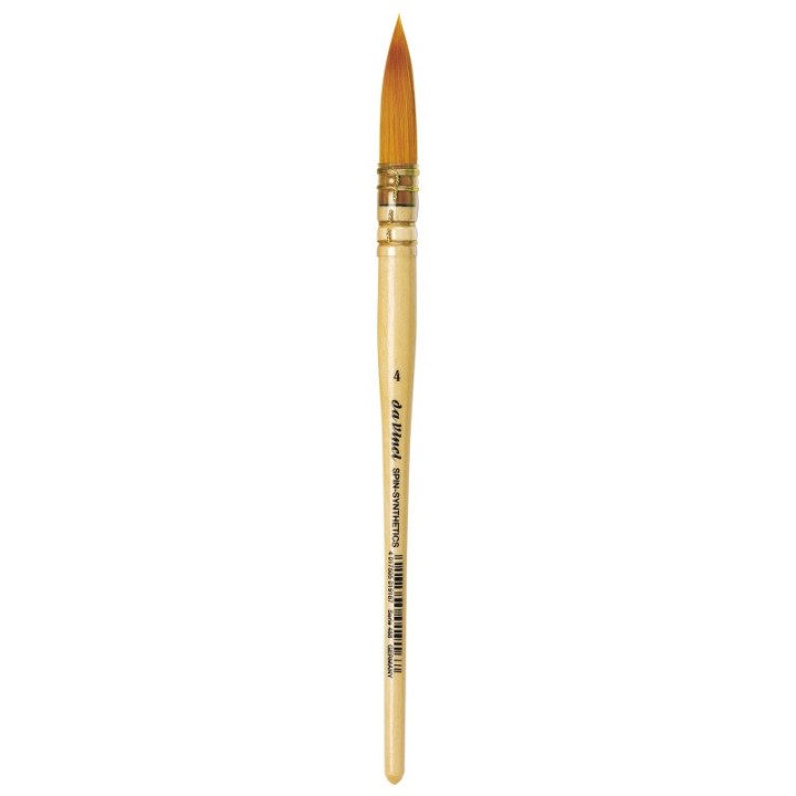 da Vinci COSMOTOP-SPIN Quill Brush, Synthetic, Watercolor & Indian Ink, Round, Series 488, Size 4