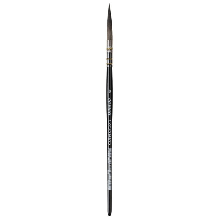 da Vinci CASANEO Quill Liner, Extra Soft Synthetic, Watercolor, Long Tip, Series 490, Size 0