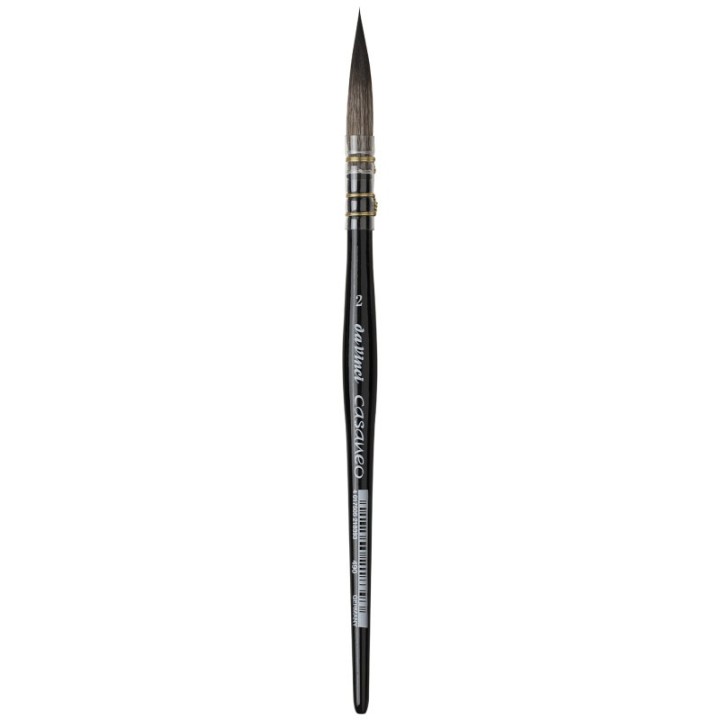 da Vinci CASANEO Quill Liner, Extra Soft Synthetic, Watercolor, Long Tip, Series 490, Size 2