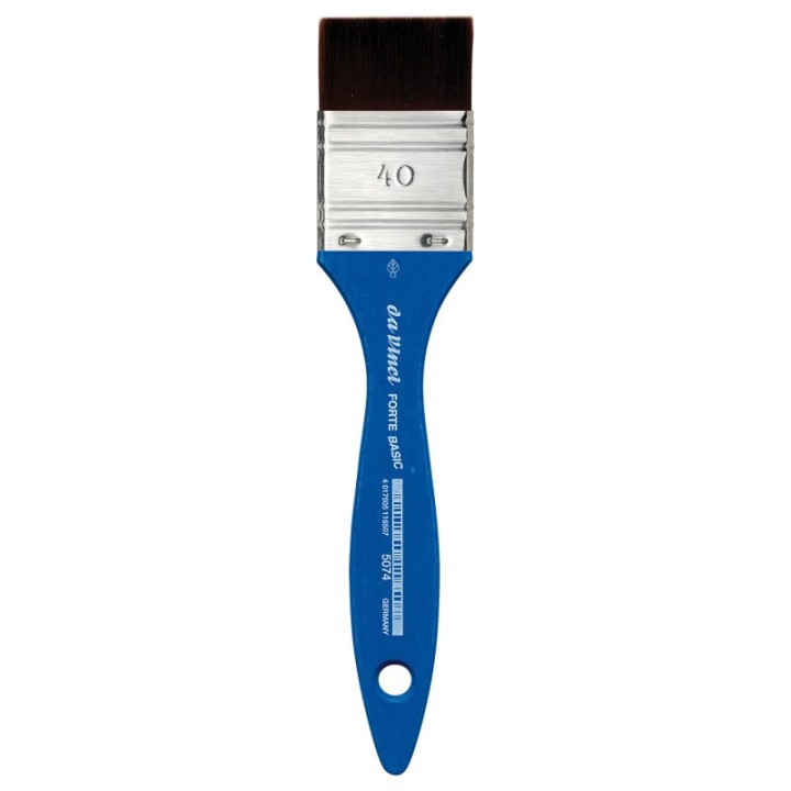da Vinci FORTE BASIC Mottler Brush, Synthetic, Acrylic, Flat, Series 5074, Size 40
