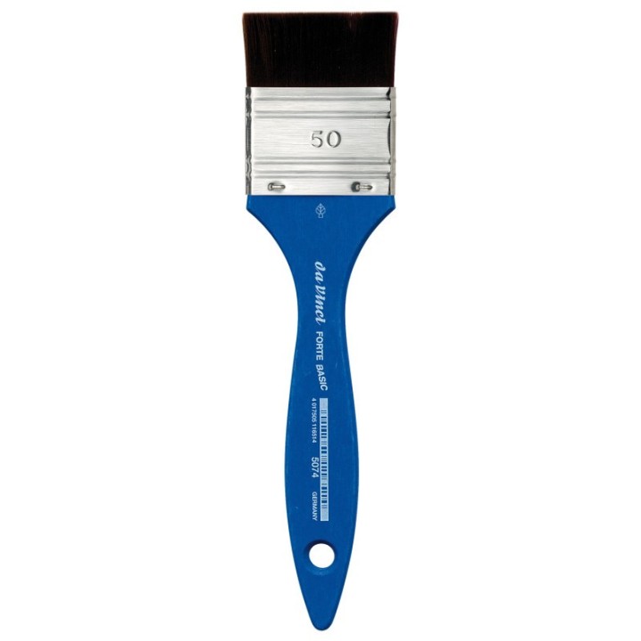 da Vinci FORTE BASIC Mottler Brush, Synthetic, Acrylic, Flat, Series 5074, Size 50