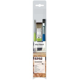 da Vinci FIT Synthetics & FORTE Basic Hobby Brushes, Synthetic, Acrylic, Assorted, 3 Brush Set