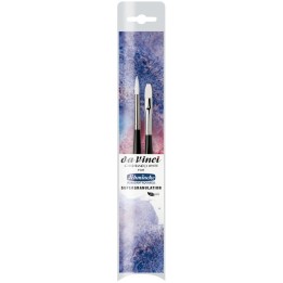 da Vinci CASANEO White for Schmincke Horadam, Synthetic, Watercolor, Series 5391, 2 Brush Set