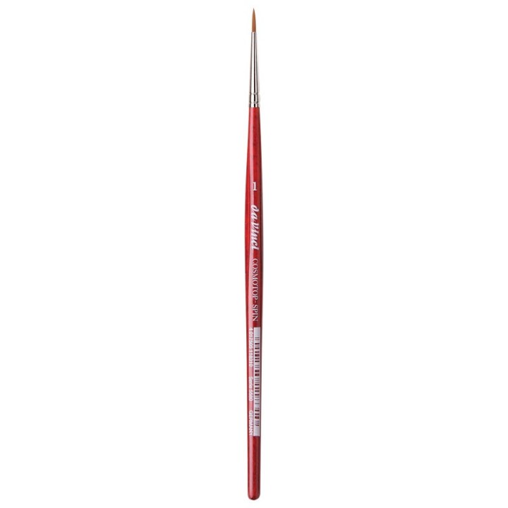 da Vinci COSMOTOP-SPIN Silkpainting Brush, Synthetic, Watercolor, Round, Size 1