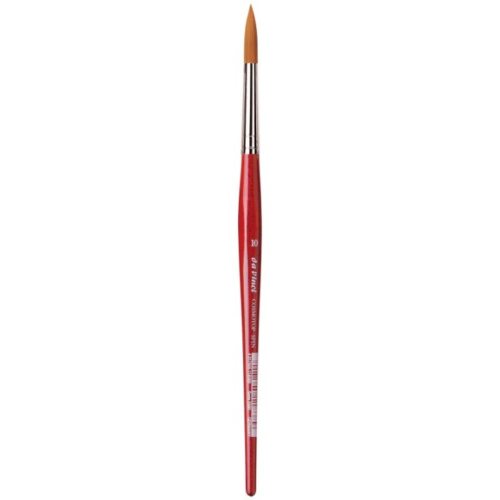 da Vinci COSMOTOP-SPIN Silkpainting Brush, Synthetic, Watercolor, Round, Size 10