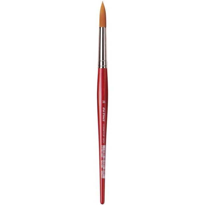 da Vinci COSMOTOP-SPIN Silkpainting Brush, Synthetic, Watercolor, Round, Size 14