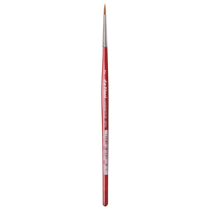 da Vinci COSMOTOP-SPIN Silkpainting Brush, Synthetic, Watercolor, Round, Size 2