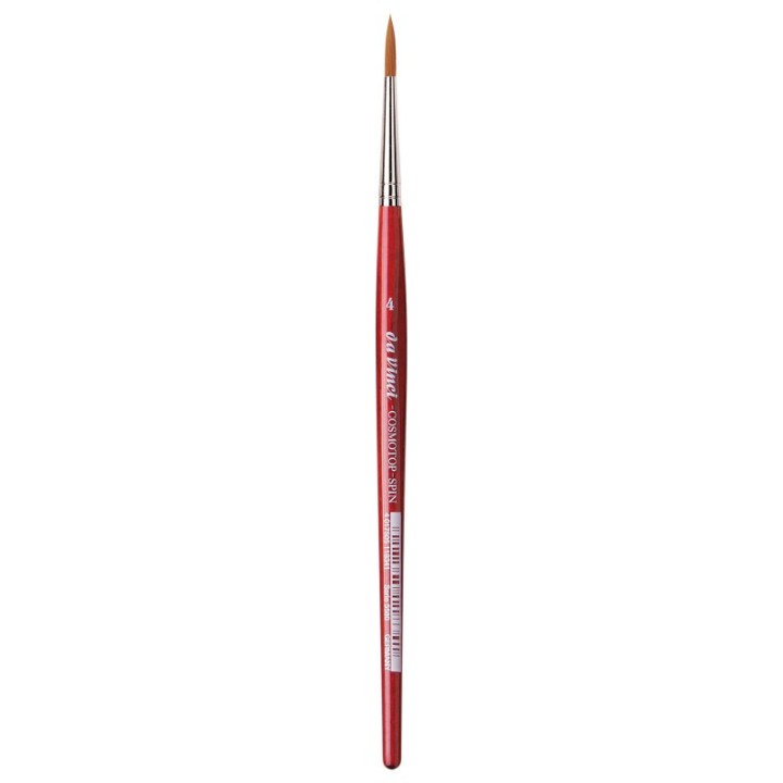 da Vinci COSMOTOP-SPIN Silkpainting Brush, Synthetic, Watercolor, Round, Size 4