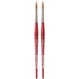 da Vinci COSMOTOP-SPIN Silkpainting Brush, Synthetic, Watercolor, Round, Size 8, Pack of 2