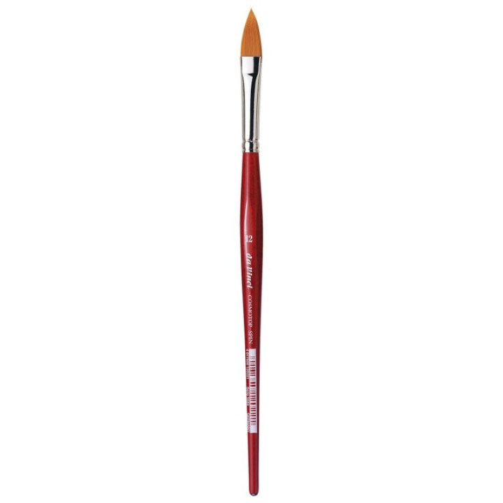 da Vinci COSMOTOP-SPIN Silkpainting Brush, Synthetic, Watercolor, Oval-Pointed, Size 12