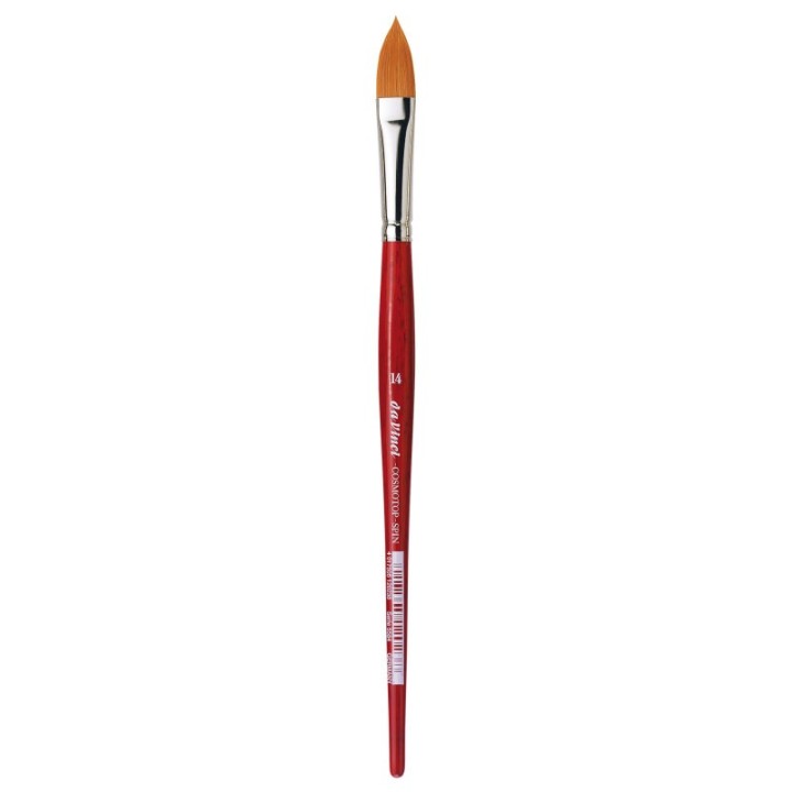 da Vinci COSMOTOP-SPIN Silkpainting Brush, Synthetic, Watercolor, Oval-Pointed, Size 14