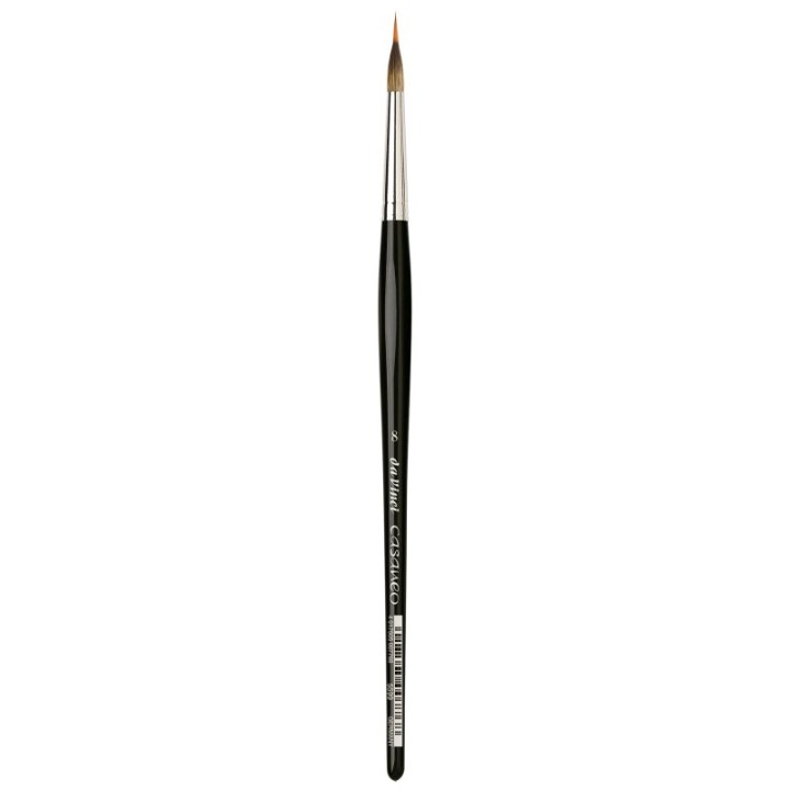 da Vinci CASANEO Liner with inlaid COLINEO needle tip, Synthetic, Watercolor & Acrylic, Series 5599, Size 8