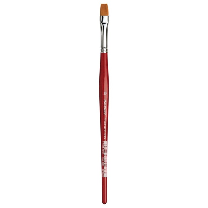 da Vinci COSMOTOP-SPIN Silkpainting Brush, Synthetic, Watercolor, Flat, Size 10