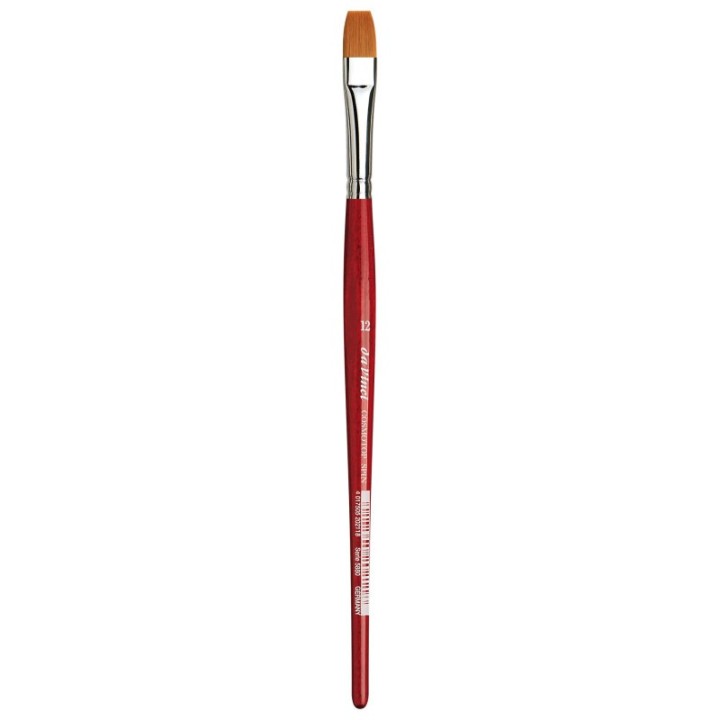 da Vinci COSMOTOP-SPIN Silkpainting Brush, Synthetic, Watercolor, Flat, Size 12
