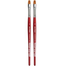 da Vinci COSMOTOP-SPIN Silkpainting Brush, Synthetic, Watercolor, Flat, Size 8, Pack of 2