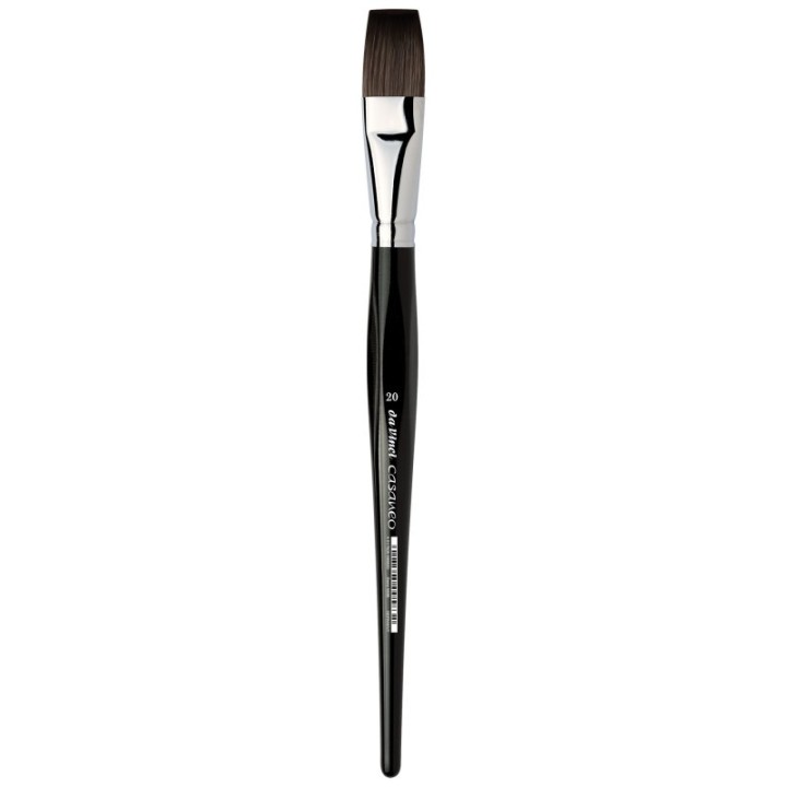 da Vinci CASANEO Urban Sketching, Extra Soft Synthetic, Watercolor & Acrylic, Flat, Series 5898, Size 20