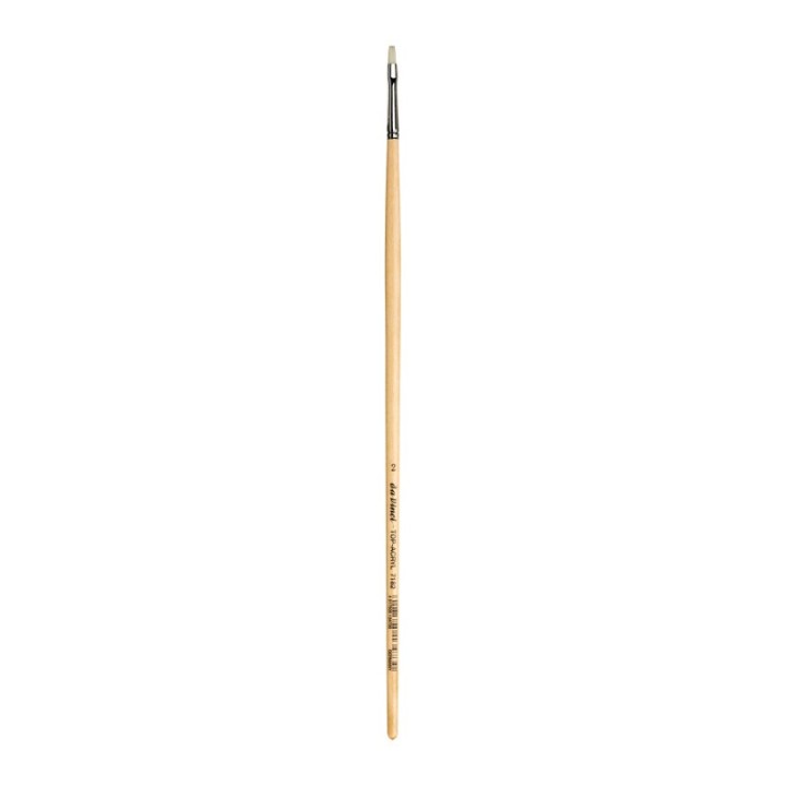 da Vinci TOP-ACRYL Bright White Brush, Synthetic, Acrylic & Oil, Flat, Series 7182, Size 2