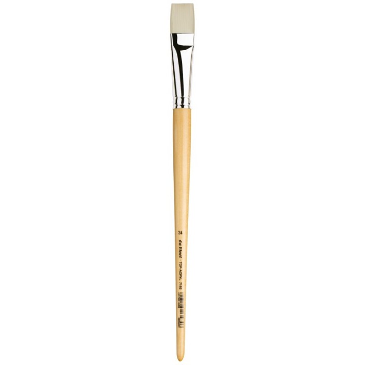 da Vinci TOP-ACRYL Bright White Brush, Synthetic, Acrylic & Oil, Flat, Series 7182, Size 24