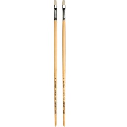 da Vinci TOP-ACRYL Bright White Brush, Synthetic, Acrylic & Oil, Flat, Series 7182, Size 6, Pack of 2